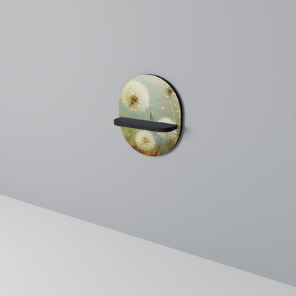 DREAMY MEADOW Mensola Ovale Decorativa con Finitura Nera