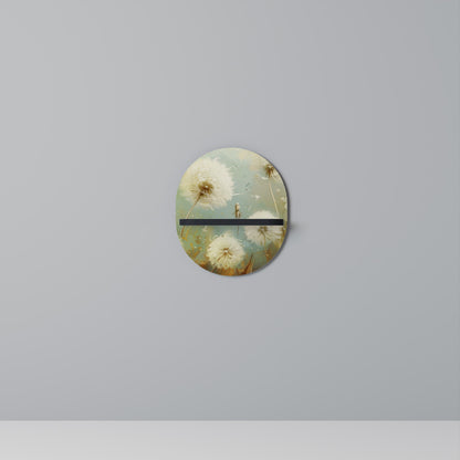 DREAMY MEADOW Mensola Ovale Decorativa con Finitura Nera