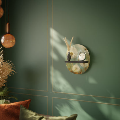 DREAMY MEADOW Mensola Ovale Decorativa con Finitura Nera