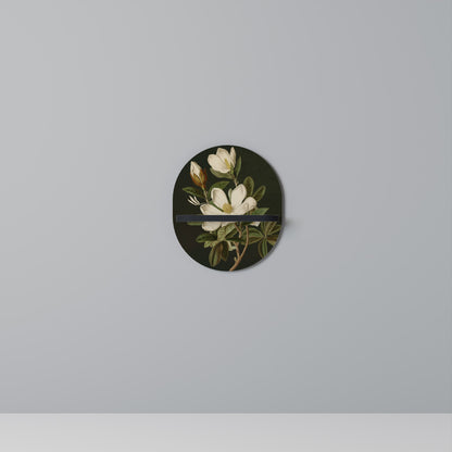 FLORAL NOIR Mensola Ovale Decorativa con Finitura Nera