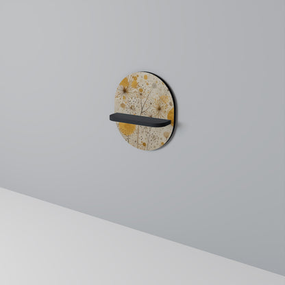 MORNING GLADE Mensola Ovale Decorativa con Finitura Nera