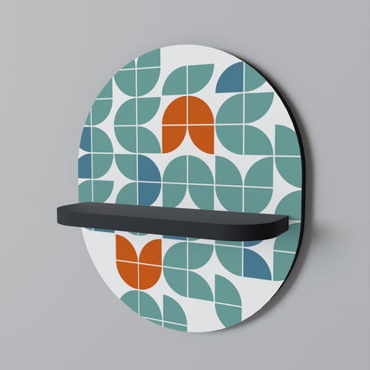 BE THE CHANGE Oval Art Shelf In Black Finish