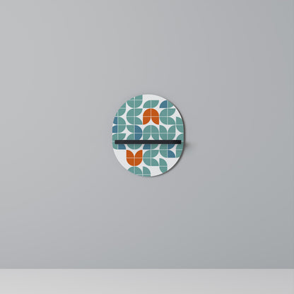 BE THE CHANGE Oval Art Shelf In Black Finish