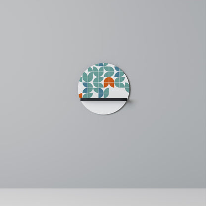 BE THE CHANGE Round Art Shelf In Black Finish