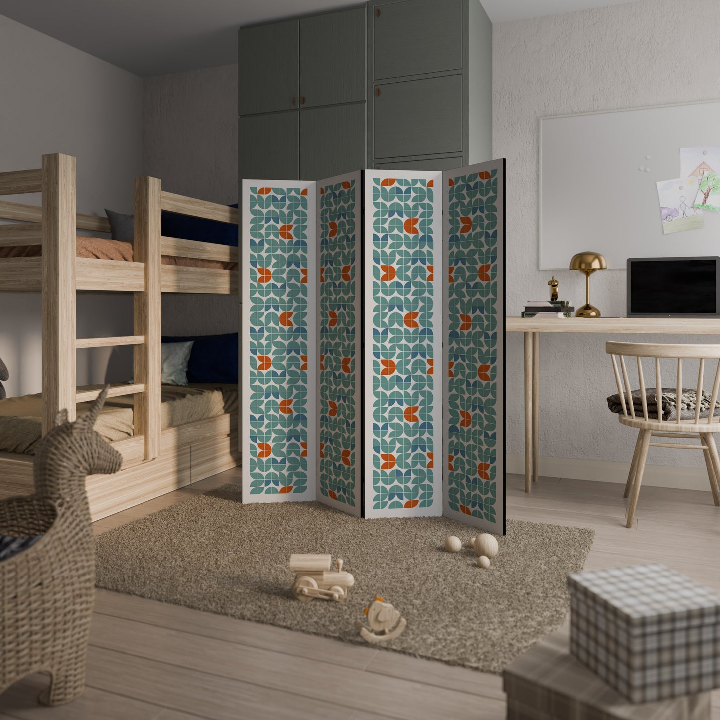 DIVISORE DECORATIVO PER AMBIENTI A 4 PANNELLI BE THE CHANGE