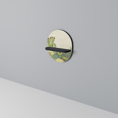 SUCCULENTS KALEIDOSCOPE Mensola Ovale Decorativa con Finitura Nera