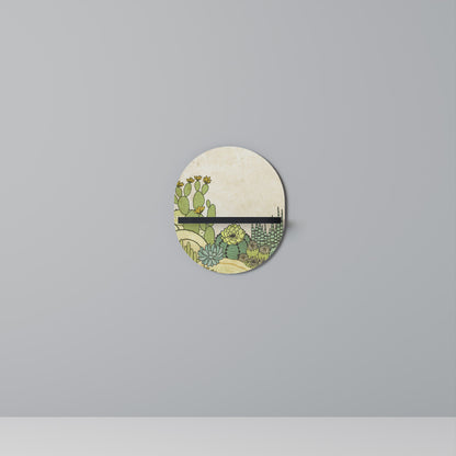 SUCCULENTS KALEIDOSCOPE Mensola Ovale Decorativa con Finitura Nera