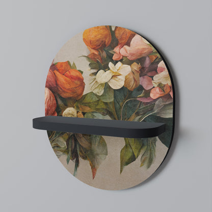 STYLISH BEAUTY Mensola Ovale Decorativa con Finitura Nera