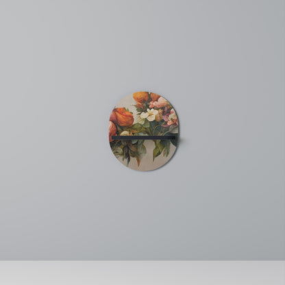 STYLISH BEAUTY Mensola Ovale Decorativa con Finitura Nera