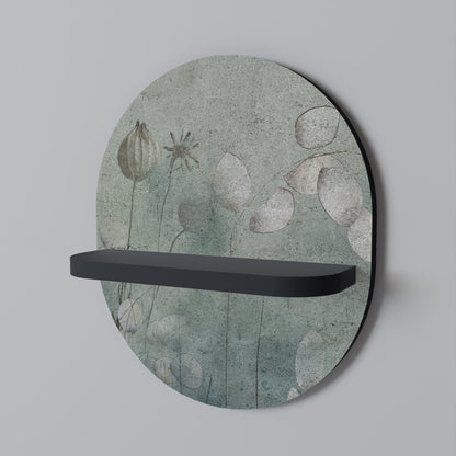 NIGHT LADY Mensola Ovale Decorativa con Finitura Nera