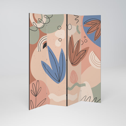 PASTEL DESTINY Divisorio decorativo per ambienti a 4 pannelli