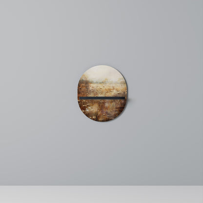 TRANQUIL FIELD Mensola Ovale Decorativa con Finitura Nera