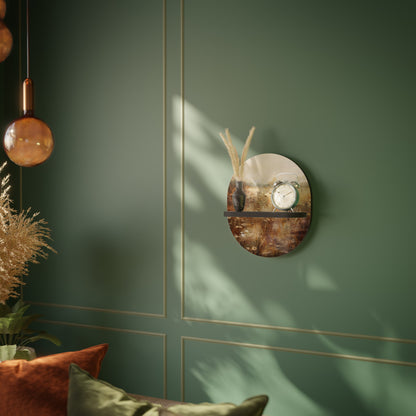 TRANQUIL FIELD Mensola Ovale Decorativa con Finitura Nera