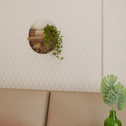 TRANQUIL FIELD Mensola Ovale Decorativa in Effetto Rovere