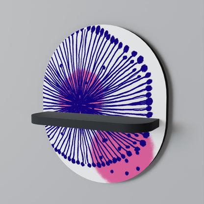 MAGIC NATURE Mensola Ovale Decorativa con Finitura Nera