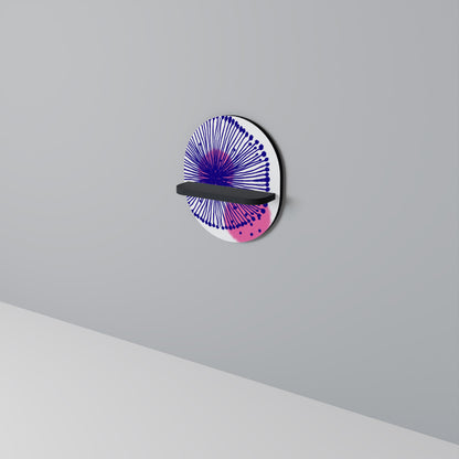 MAGIC NATURE Mensola Ovale Decorativa con Finitura Nera