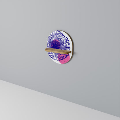 MAGIC NATURE Mensola Ovale Decorativa in Effetto Rovere