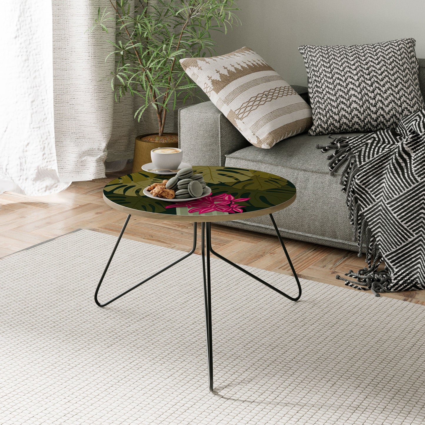 TROPICAL BEAUTY Tavolino da Salotto Ø60