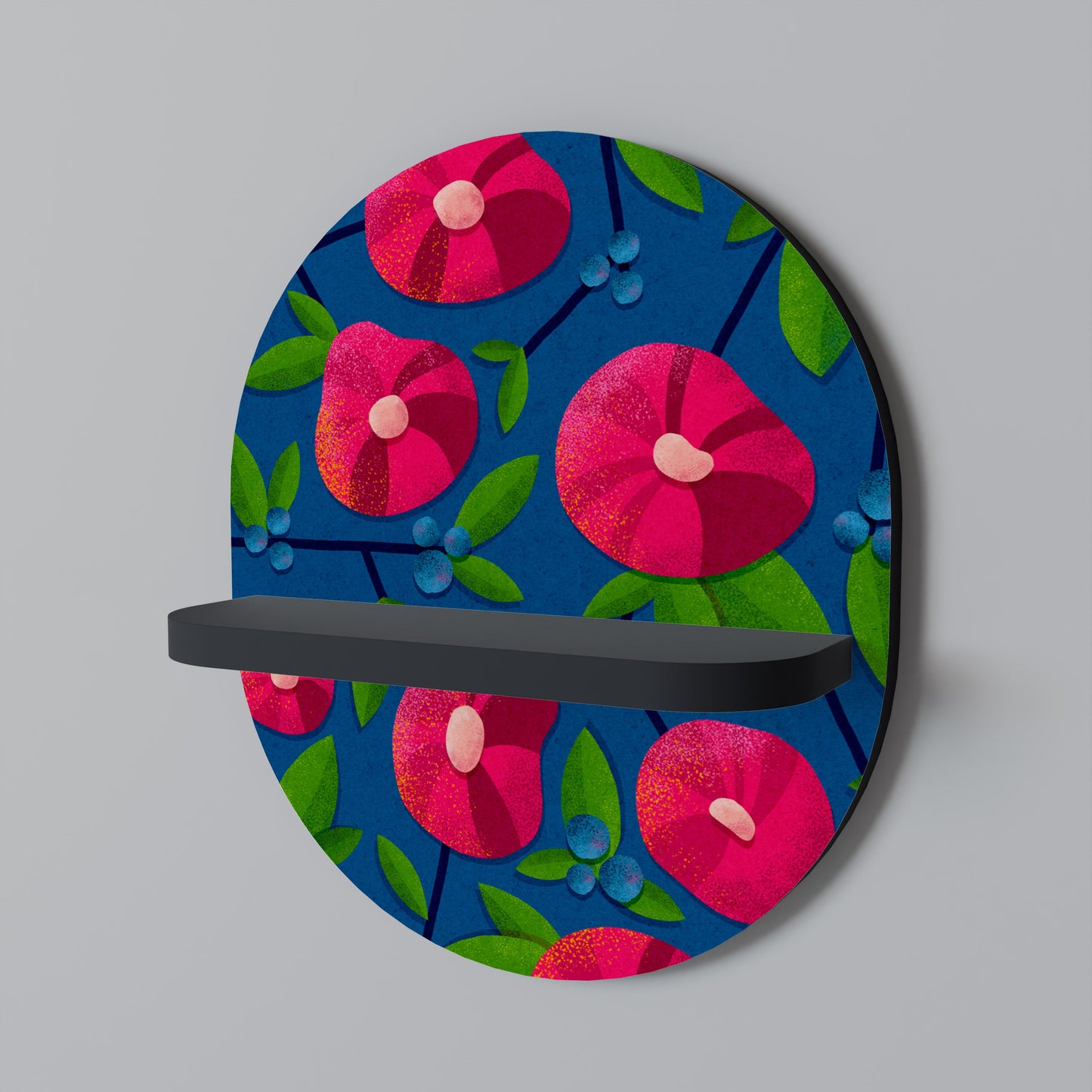 SPRING THOUGHTS Mensola Ovale Decorativa con Finitura Nera