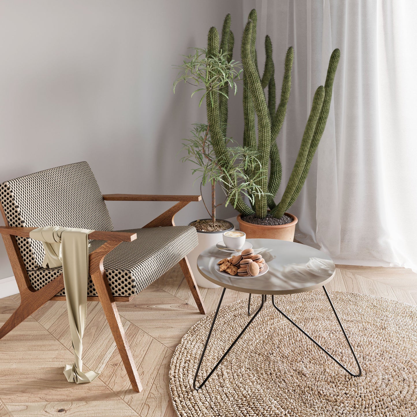 MYSTICAL BOTANICAL BLUSH Tavolino da Salotto Ø60