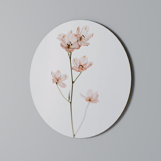 WHISPERS OF PINK Round Wall Art