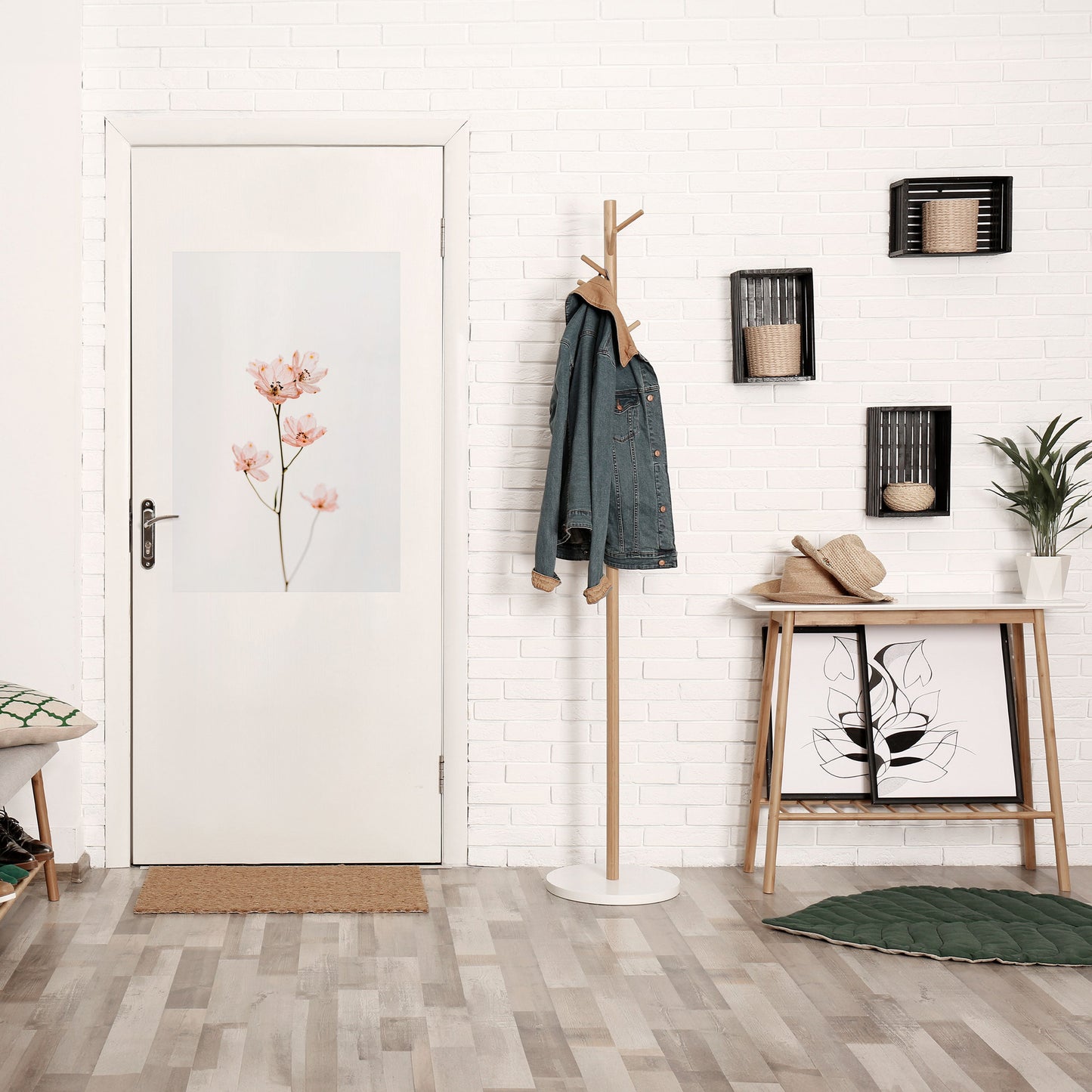 WHISPERS OF PINK Peel and Stick Vertical Poster