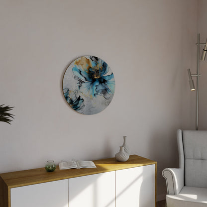 COBALT BLOSSOMS Decorazione da Parete Rotonda