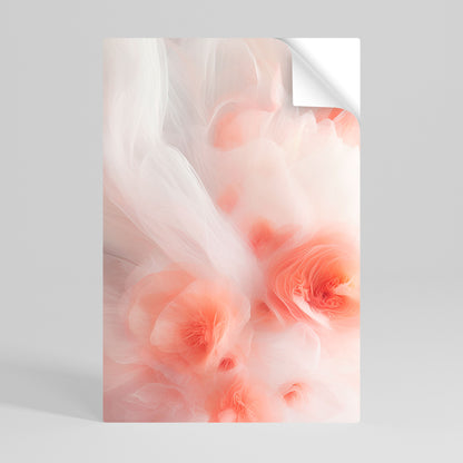 Poster verticale staccabile e attaccabile TENDER BLOSSOM VEIL