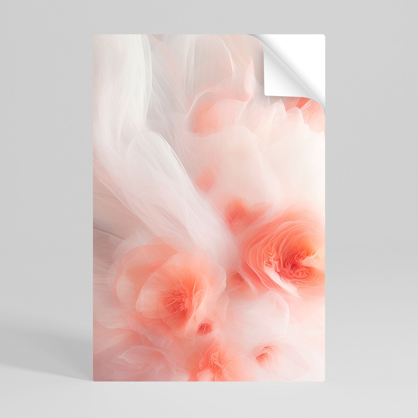Poster verticale staccabile e attaccabile TENDER BLOSSOM VEIL