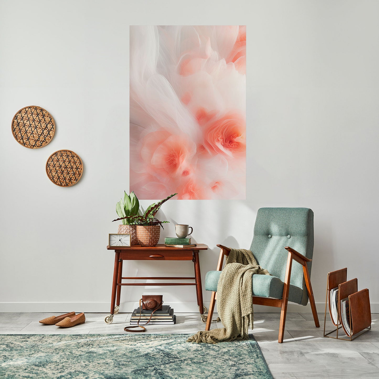 Poster verticale staccabile e attaccabile TENDER BLOSSOM VEIL