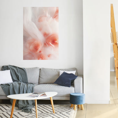 Poster verticale staccabile e attaccabile TENDER BLOSSOM VEIL