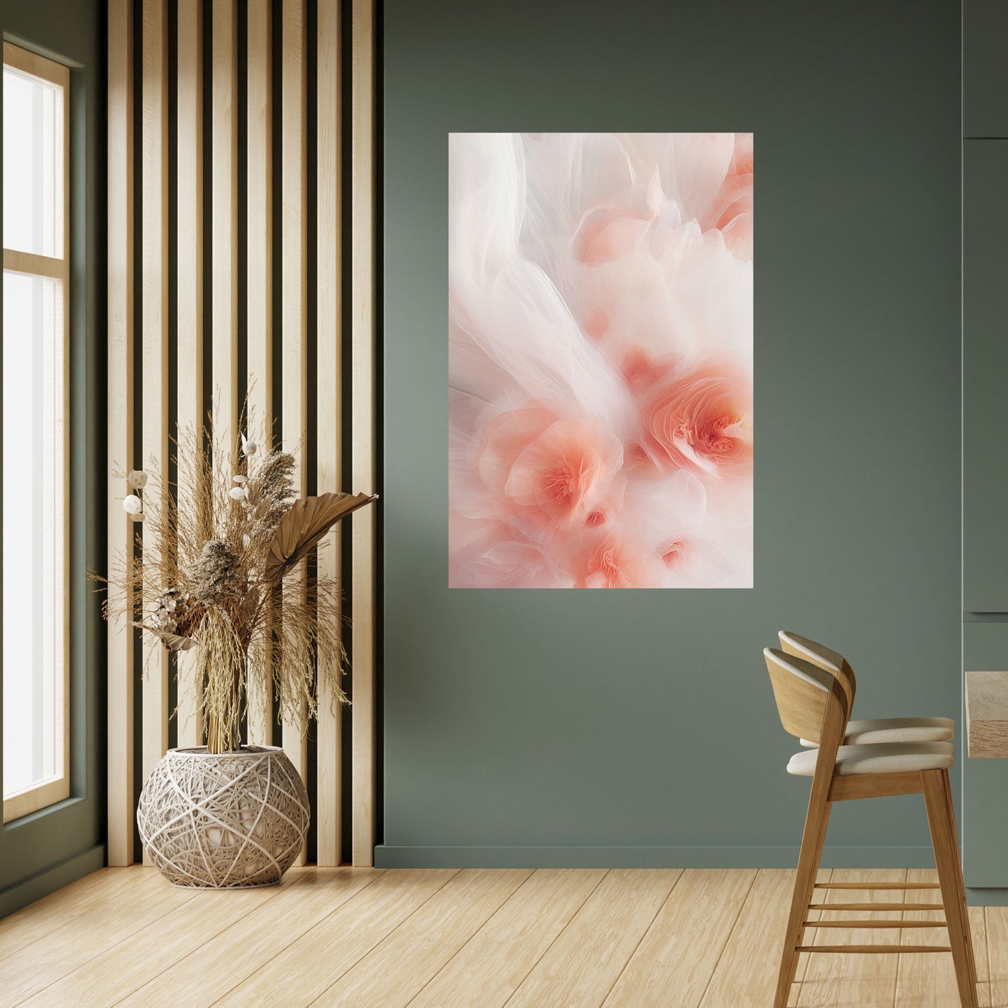 Poster verticale staccabile e attaccabile TENDER BLOSSOM VEIL