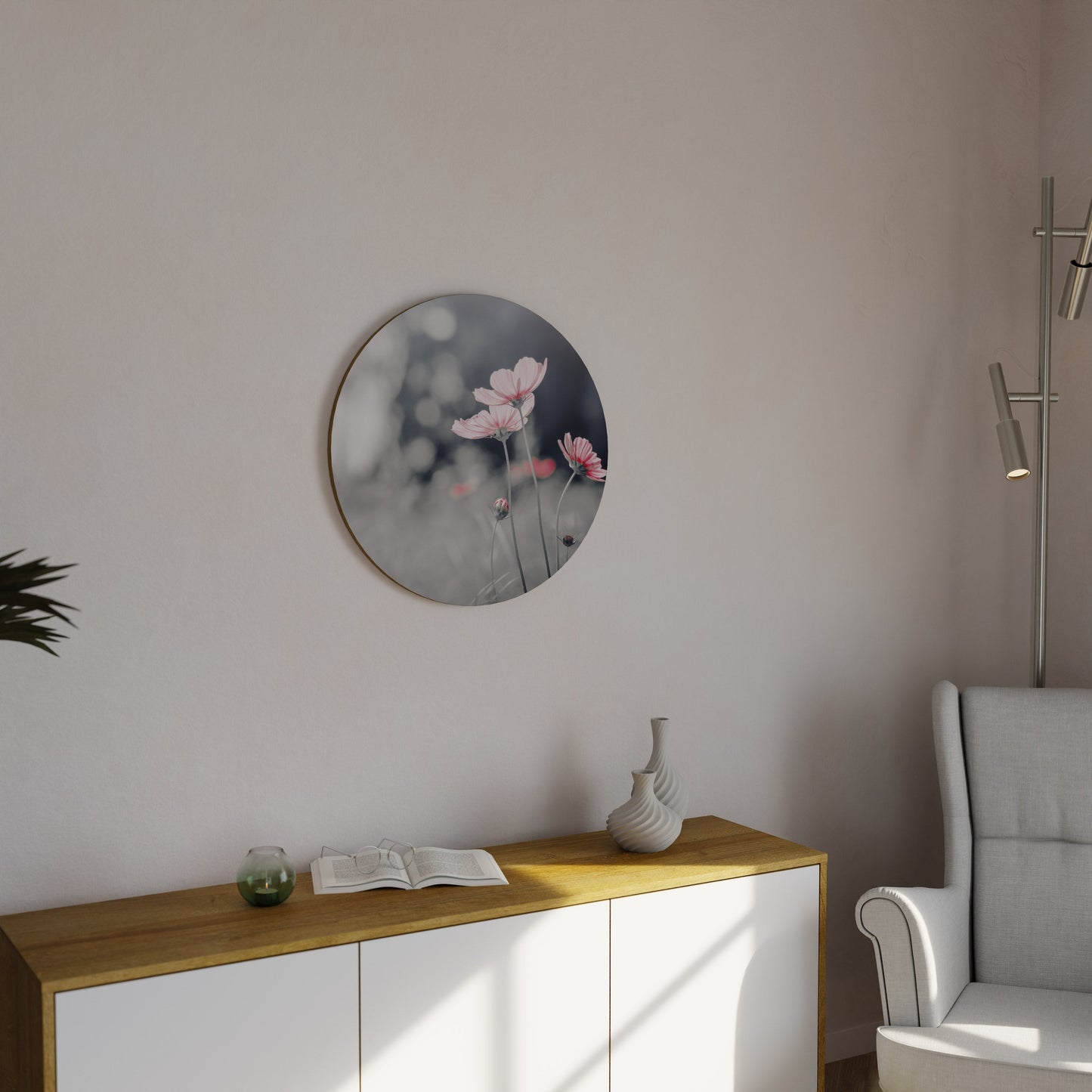 SUBTLE PETAL DANCE Decorazione da Parete Rotonda