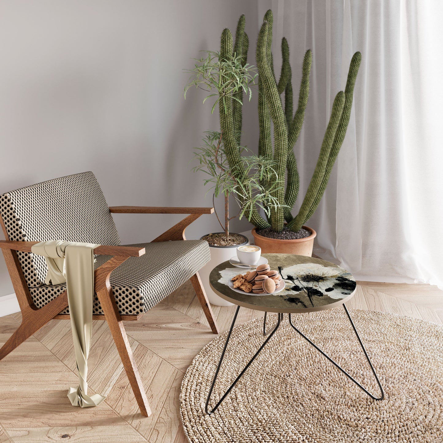 HARMONY IN WHITE Tavolino da Salotto Ø60