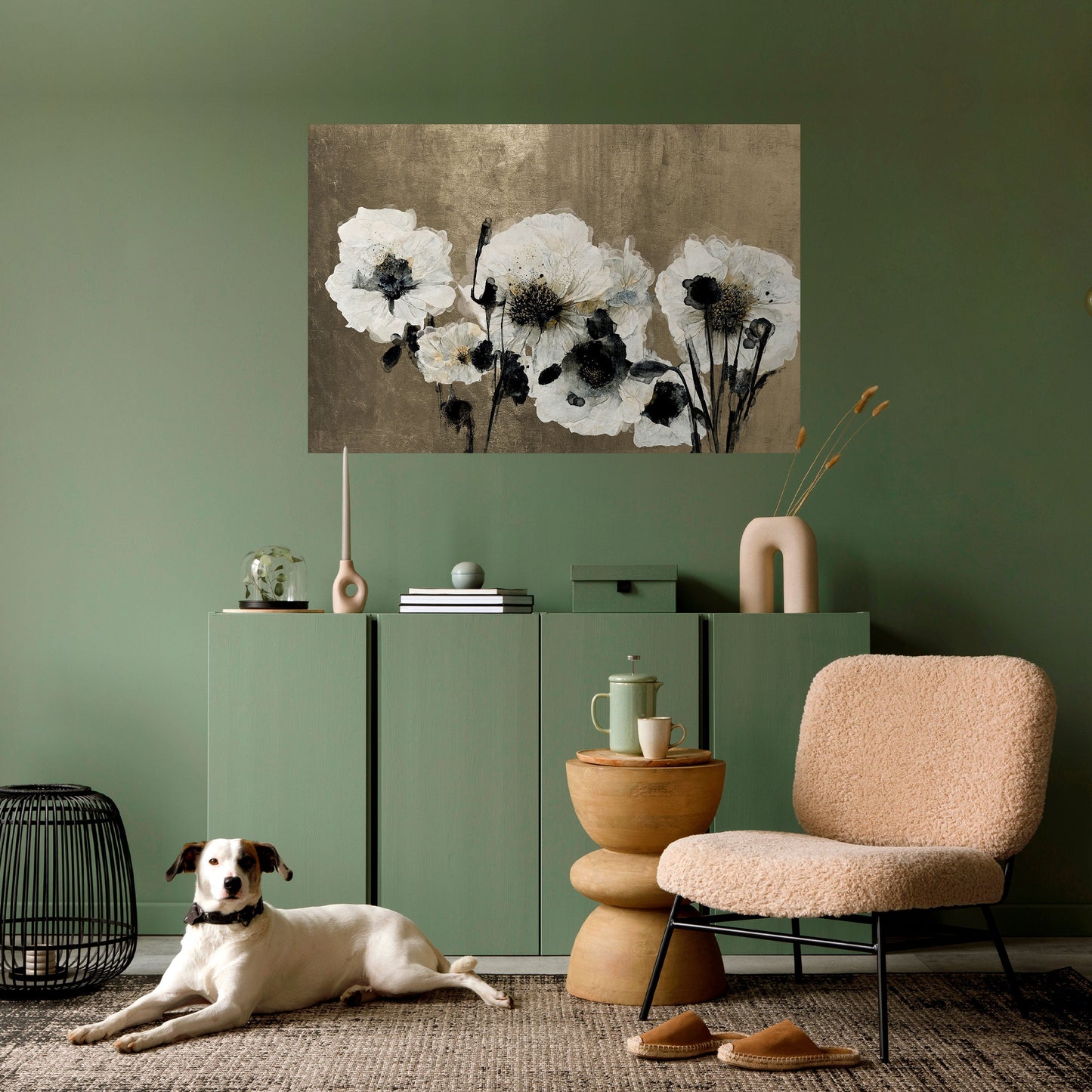 Poster orizzontale staccabile e attaccabile ARMONIA IN BIANCO