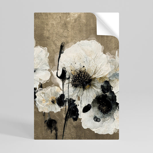 Poster verticale "ARMONIA IN BIANCO" da staccare e attaccare