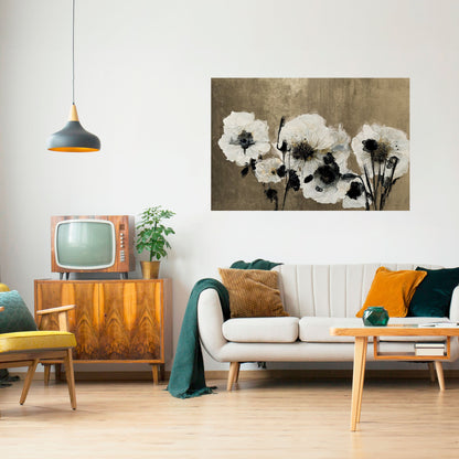 Poster orizzontale staccabile e attaccabile ARMONIA IN BIANCO