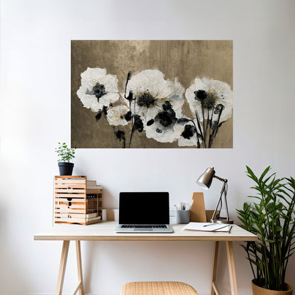 Poster orizzontale staccabile e attaccabile ARMONIA IN BIANCO