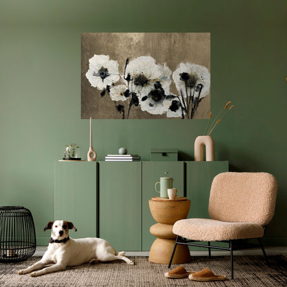 Poster orizzontale staccabile e attaccabile ARMONIA IN BIANCO