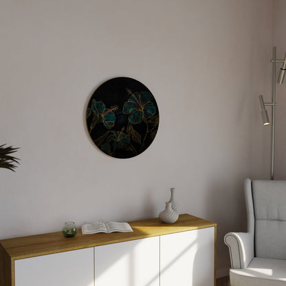 EMBERED BLOOM Decorazione da Parete Rotonda