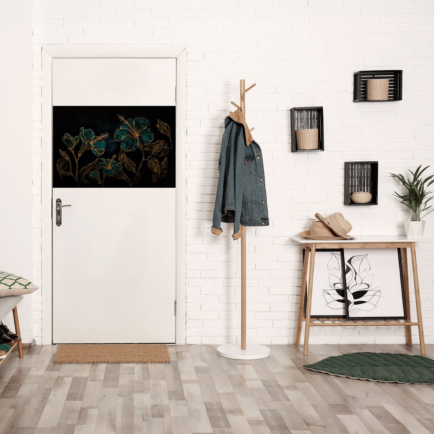 Poster orizzontale staccabile e attaccabile EMBERED BLOOM