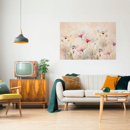 LEGGEREZZA DIPINTA Poster orizzontale staccabile e attaccabile