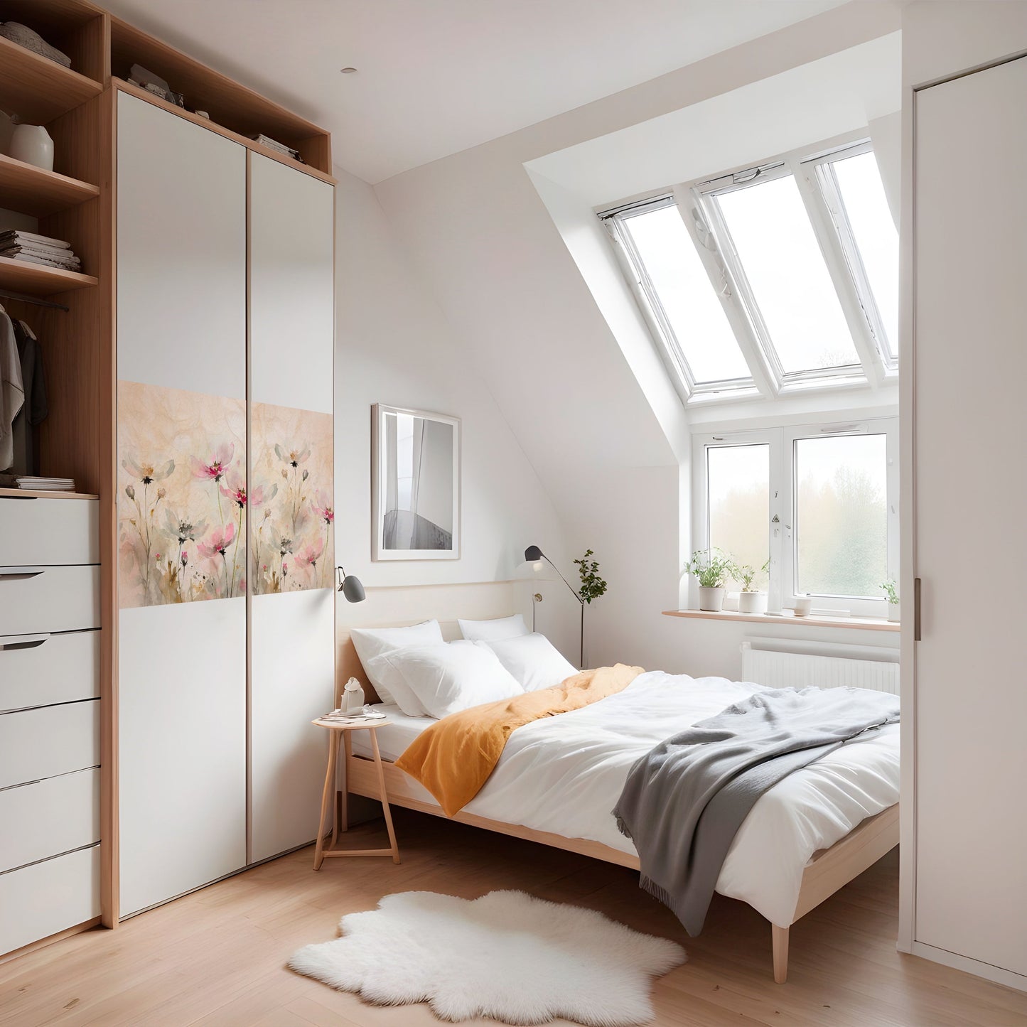 LEGGEREZZA DIPINTA Poster orizzontale staccabile e attaccabile