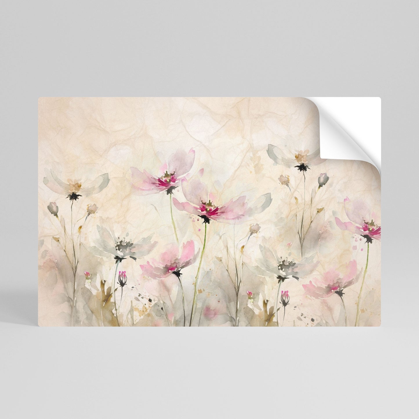 LEGGEREZZA DIPINTA Poster orizzontale staccabile e attaccabile