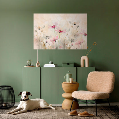 LEGGEREZZA DIPINTA Poster orizzontale staccabile e attaccabile