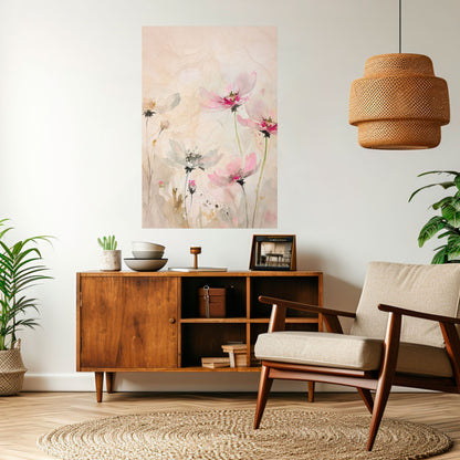 LEGGEREZZA DIPINTA Poster verticale staccabile e attaccabile