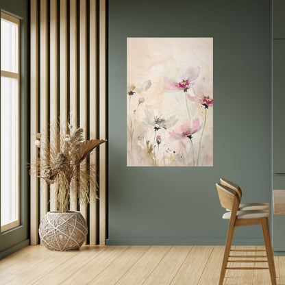 LEGGEREZZA DIPINTA Poster verticale staccabile e attaccabile