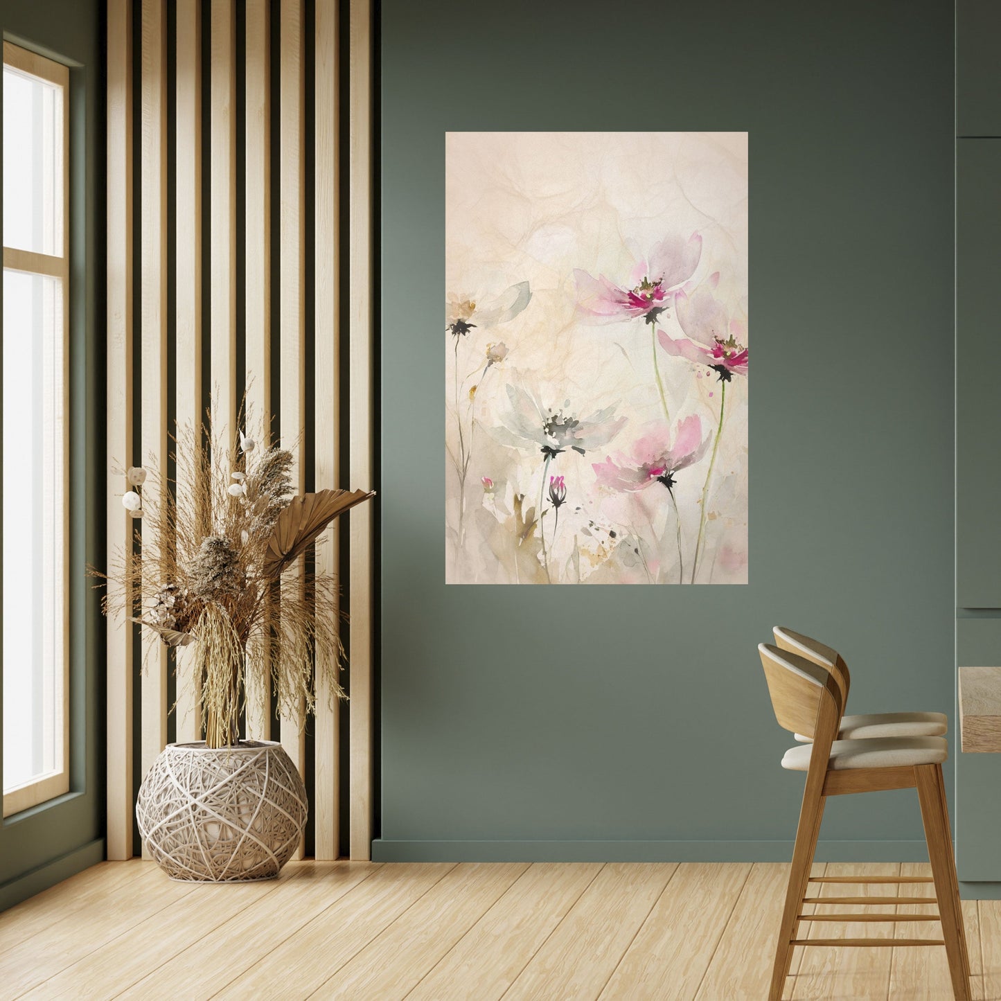 LEGGEREZZA DIPINTA Poster verticale staccabile e attaccabile