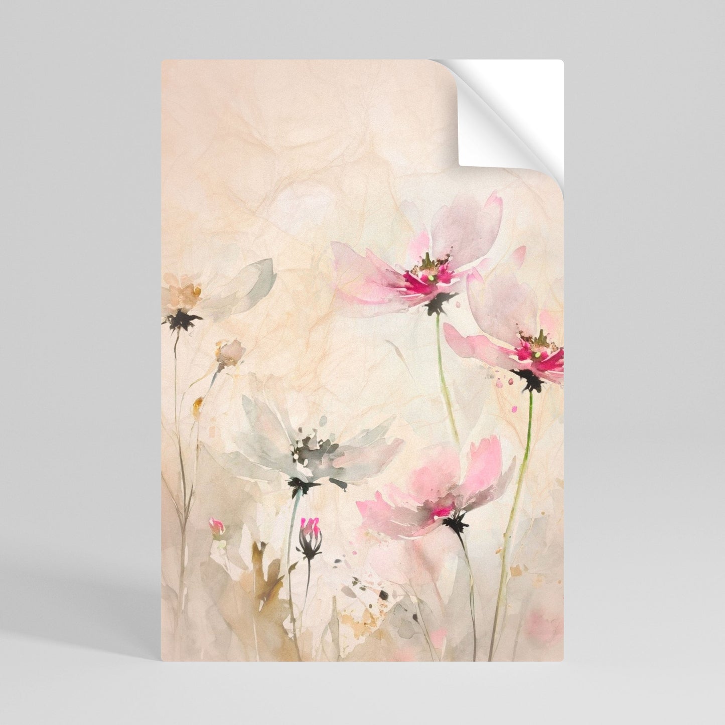 LEGGEREZZA DIPINTA Poster verticale staccabile e attaccabile