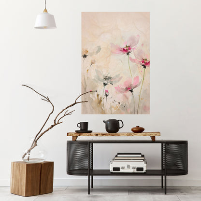 LEGGEREZZA DIPINTA Poster verticale staccabile e attaccabile